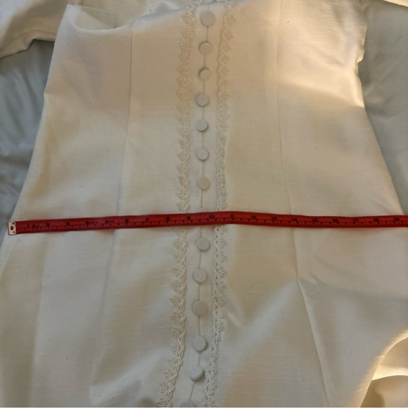 Vintage Lorrie Deb of San Francisco 1950s Ivory Wedding Dress Cape Train SZ 9 10 - Picture 14 of 15